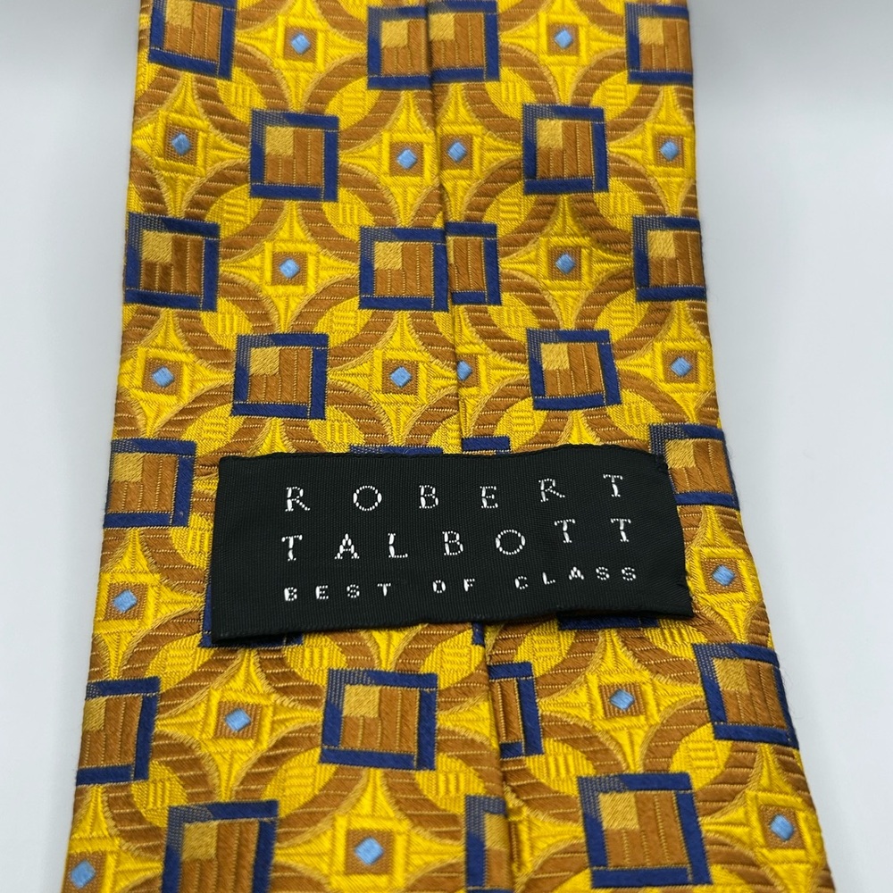 Robert Talbott Gold Patterned Tie - image 1